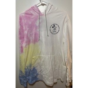 DISNEY PARKS Mickey Mouse Tie-Dye Hooded Long Sleeve T-Shirt  Adult Unisex Small